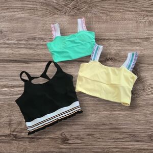 Colorful Crop Top Set